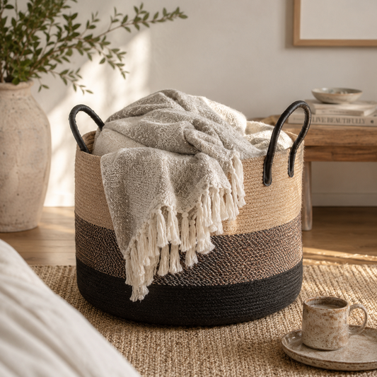 Always Within Reach // Woven Blanket Basket